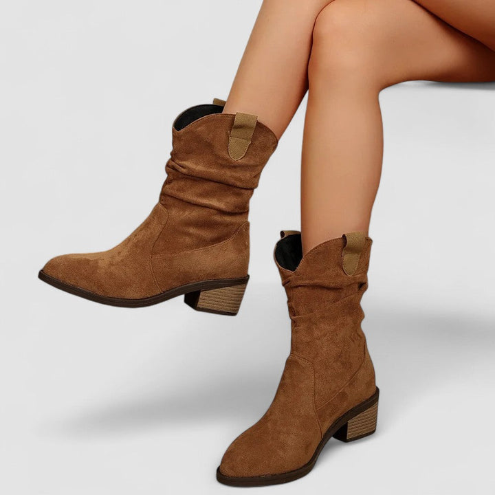 Rowan™ | Slouch Western Ankle Boots