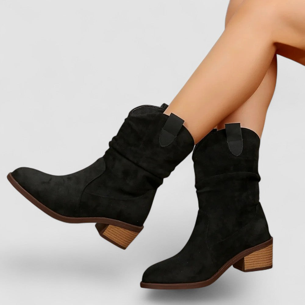Rowan™ | Slouch Western Ankle Boots