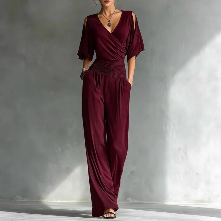 Adele | Long Fitted Waist Jumpsuit