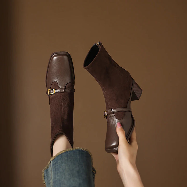 Barbara | Buckle Strap Ankle Boots