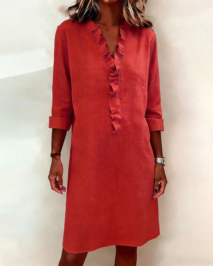 Alessia | Flared Dress with Ruffles