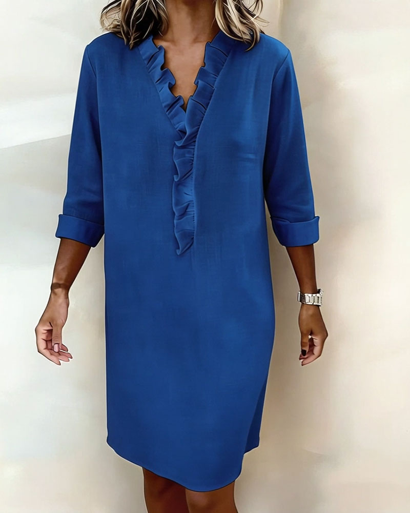 Alessia | Flared Dress with Ruffles