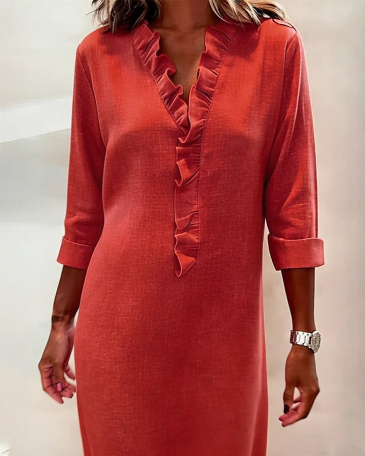 Alessia | Flared Dress with Ruffles