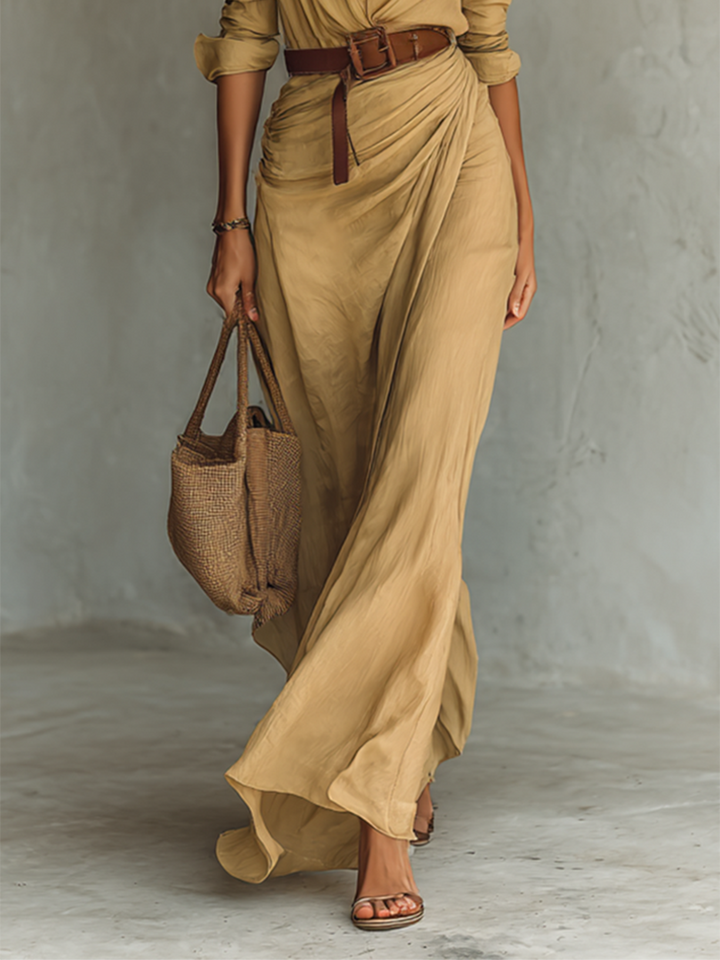 Chiara | Draped Maxi Dress