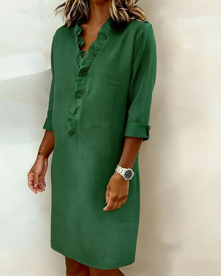 Alessia | Flared Dress with Ruffles