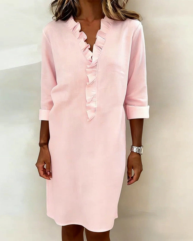 Alessia | Flared Dress with Ruffles