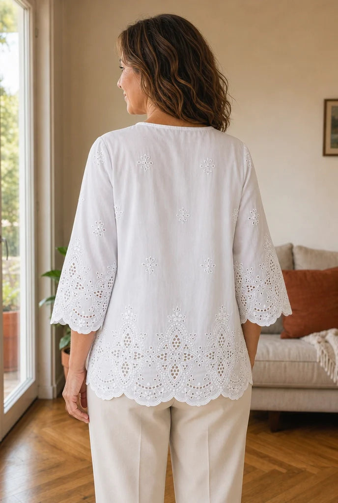 Eleonora | Refined Embroidered Blouse