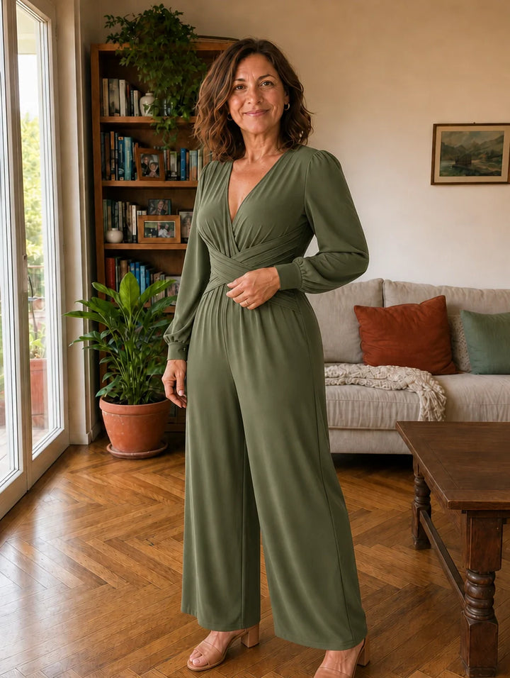 Aurora | Elegant Pleated Jumpsuit
