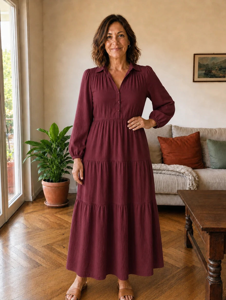 Elegant Ruffled Dress