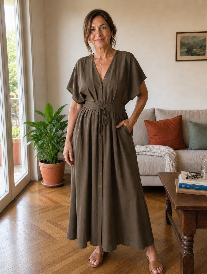 Lavinia | Draped Maxi Dress