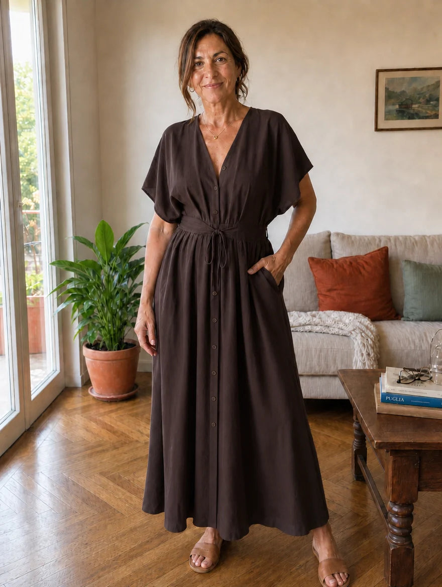 Lavinia | Draped Maxi Dress
