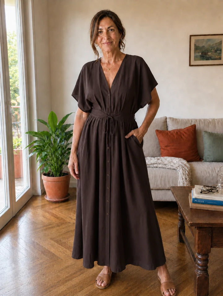 Lavinia | Draped Maxi Dress