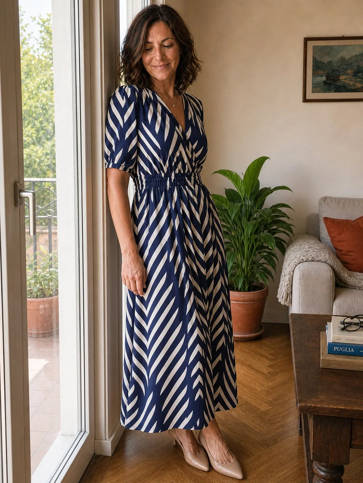 Aurora | Elegant Flared Midi Dress