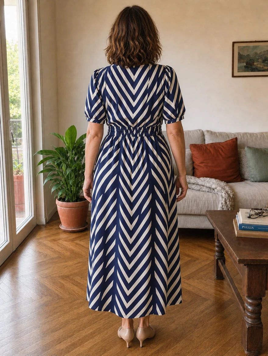 Aurora | Elegant Flared Midi Dress