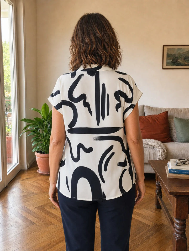 Chiara | Fluid Printed Blouse