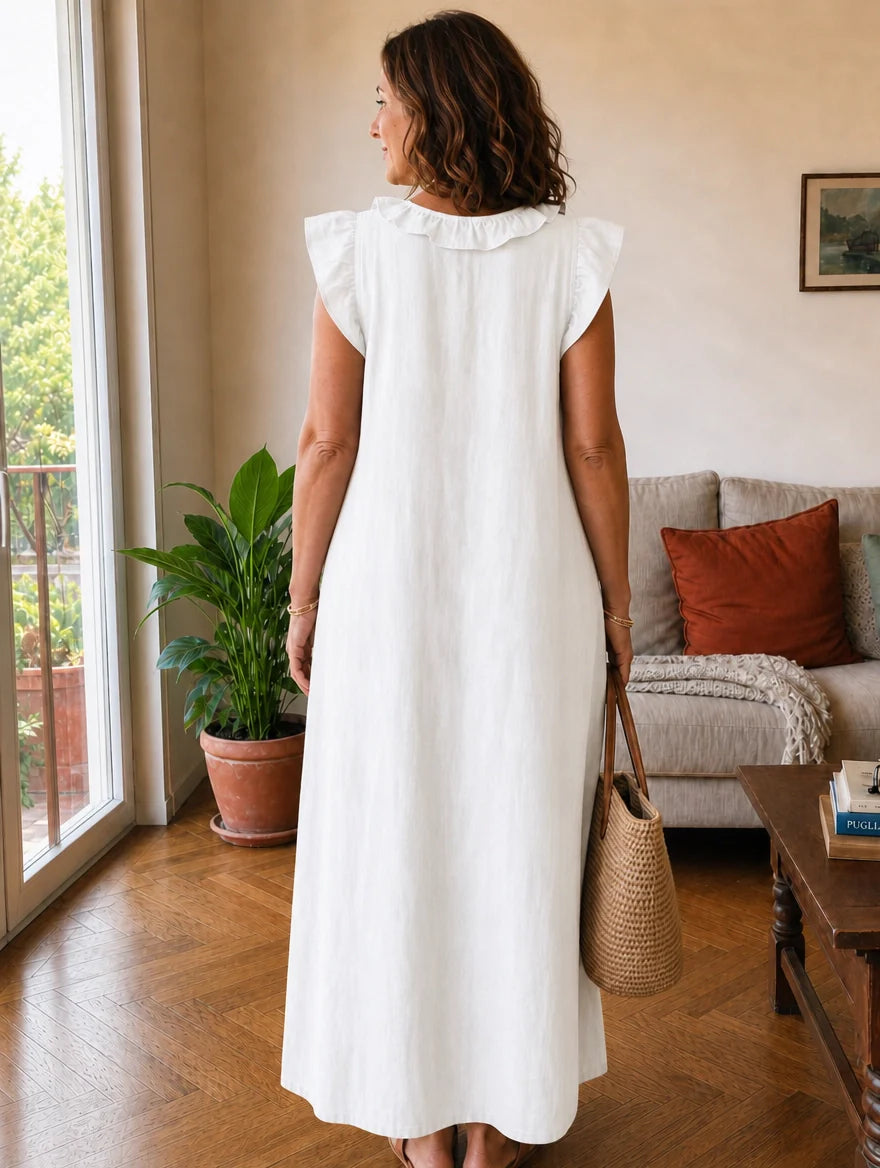 Chiara | Long Dress with Ruffles