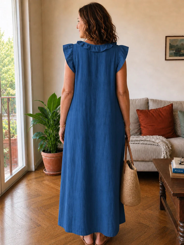 Chiara | Long Dress with Ruffles