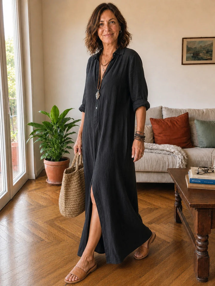 Livia | Maxi Shirt Dress