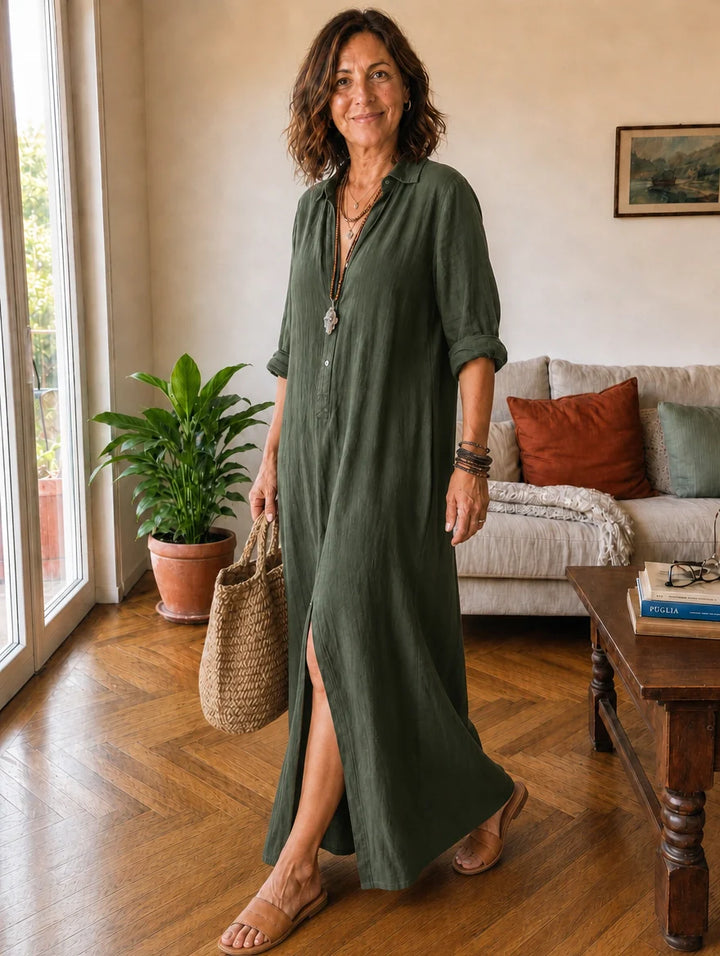 Livia | Maxi Shirt Dress