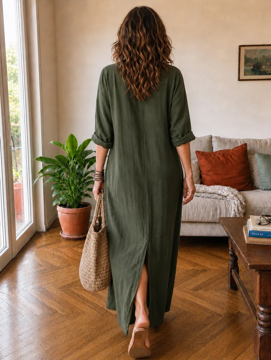 Livia | Maxi Shirt Dress