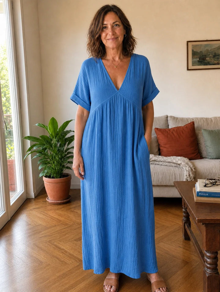 Alessia | Maxi Dress in Muslin