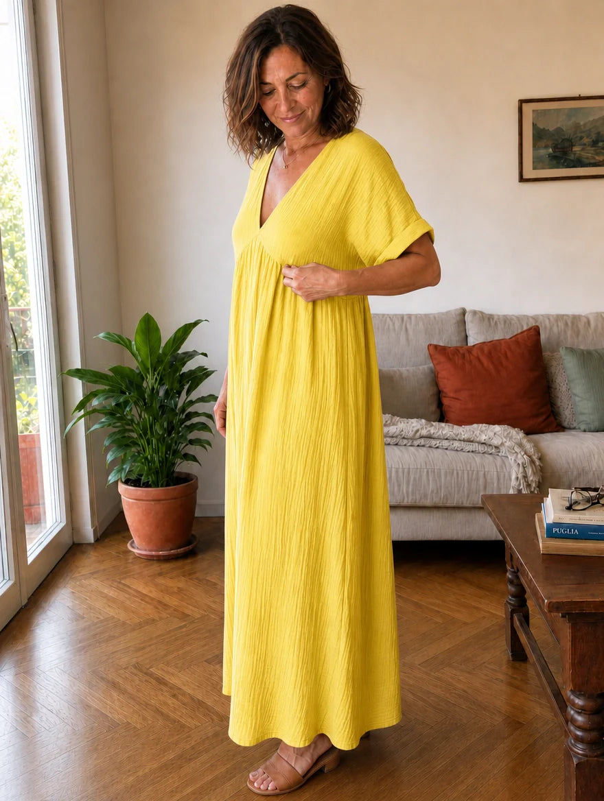 Alessia | Maxi Dress in Muslin