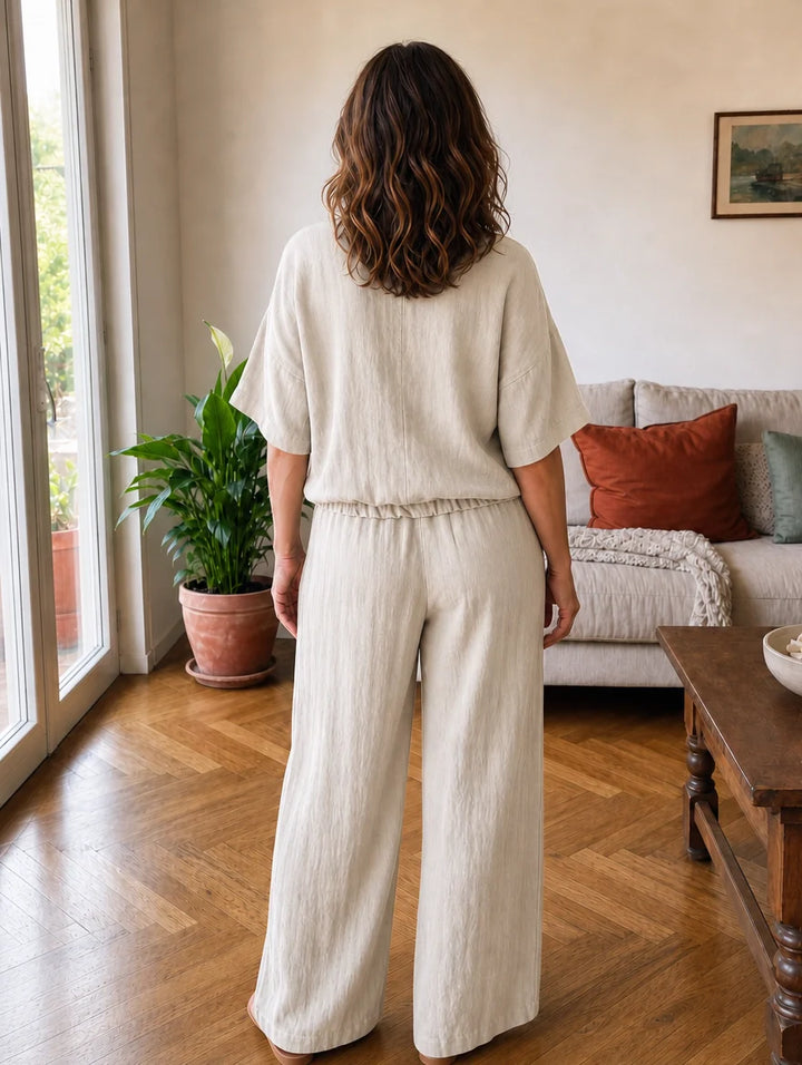 Matilde | Embroidered Linen Set