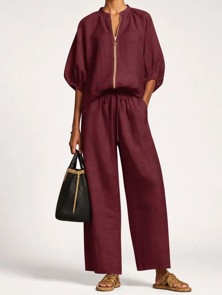 Caterina | Two-Piece Palazzo Set