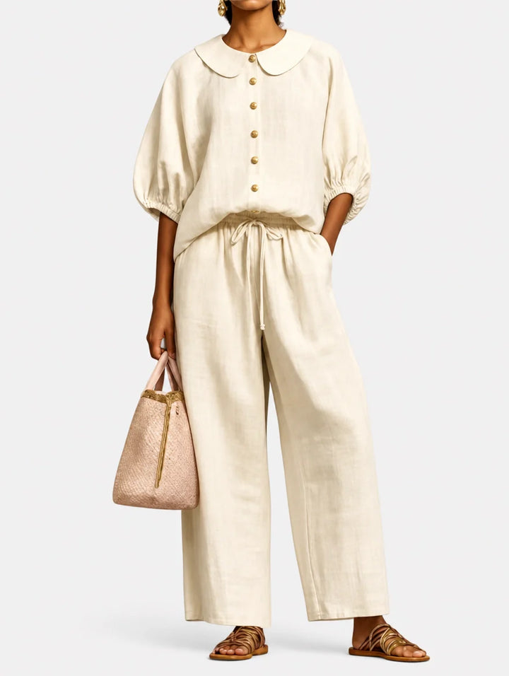 Matilde | Complete Palazzo with Round Collar