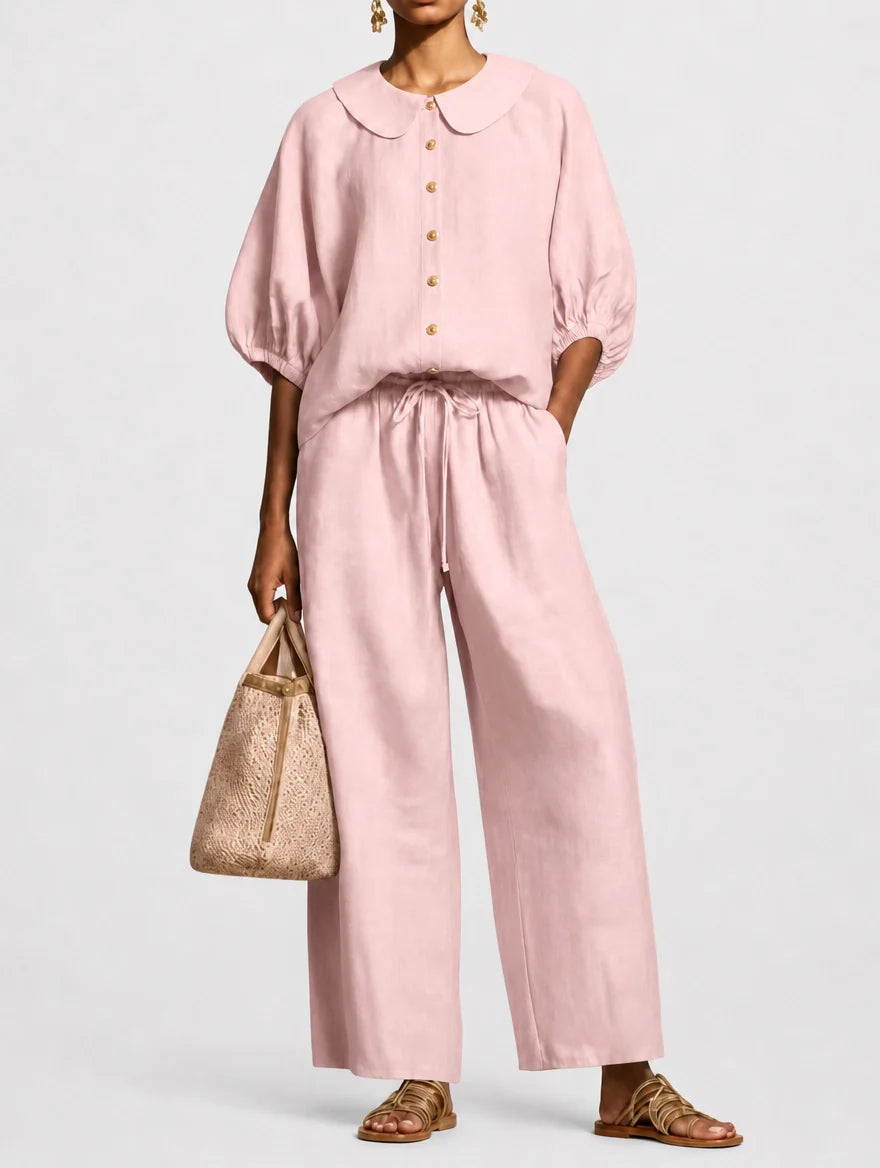 Matilde | Complete Palazzo with Round Collar