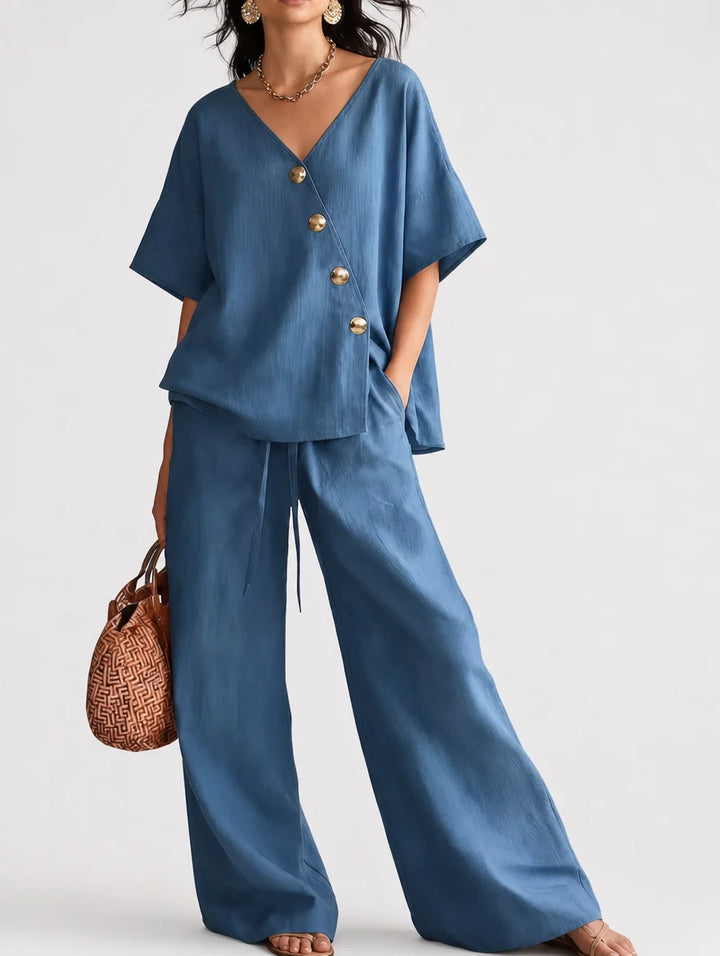 Greta | Complete V-Neck with Buttons