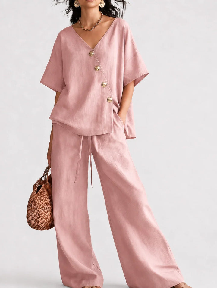 Greta | Complete V-Neck with Buttons