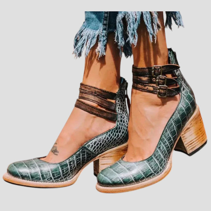 HARLOW | TRIPLE STRAP HEELS