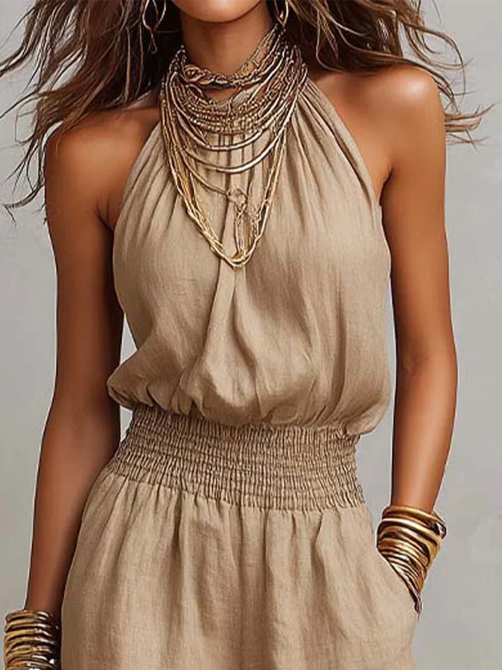 Harper | Elegant Halter Jumpsuit