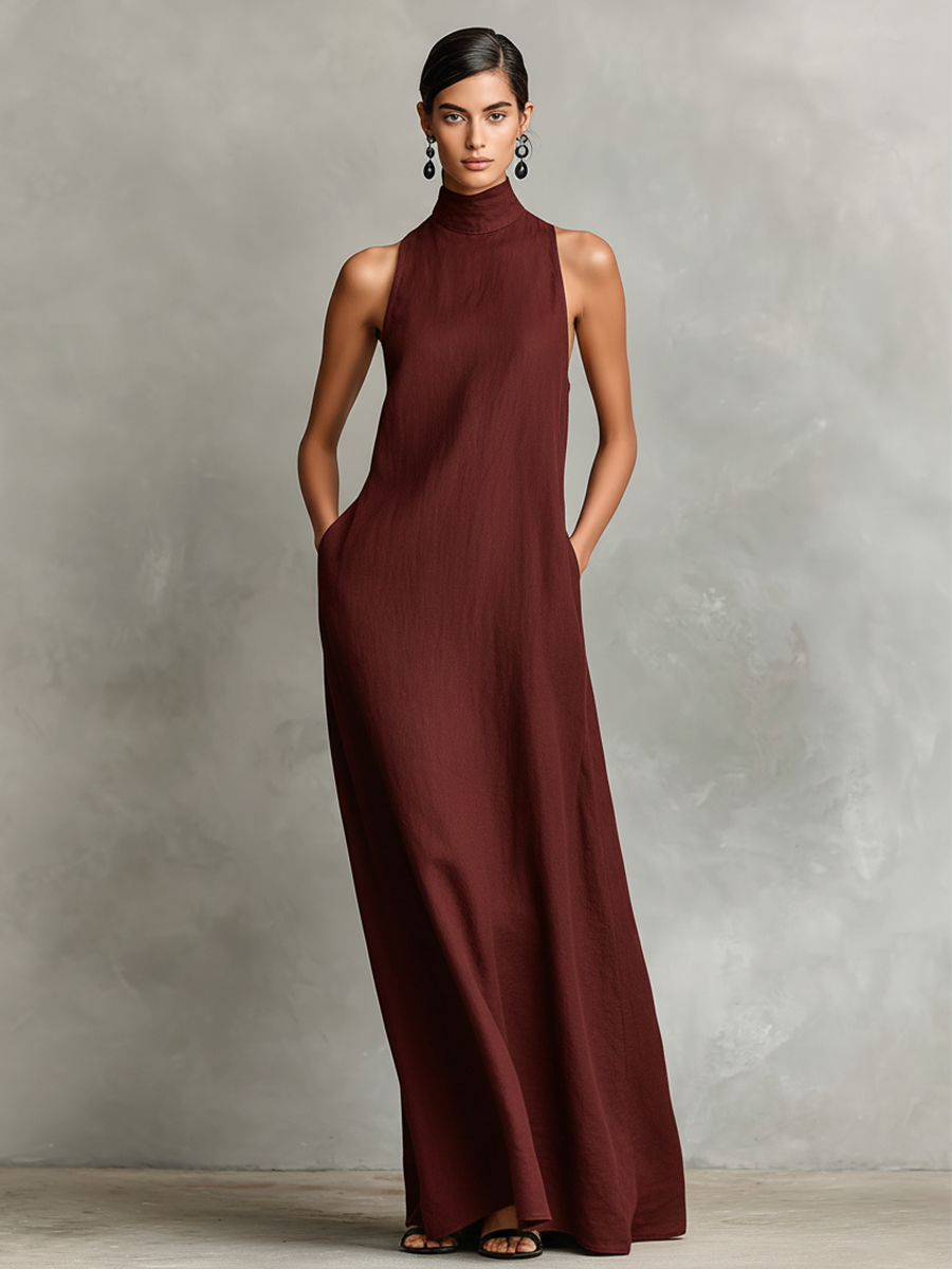 Chiara | High Neck Maxi Dress