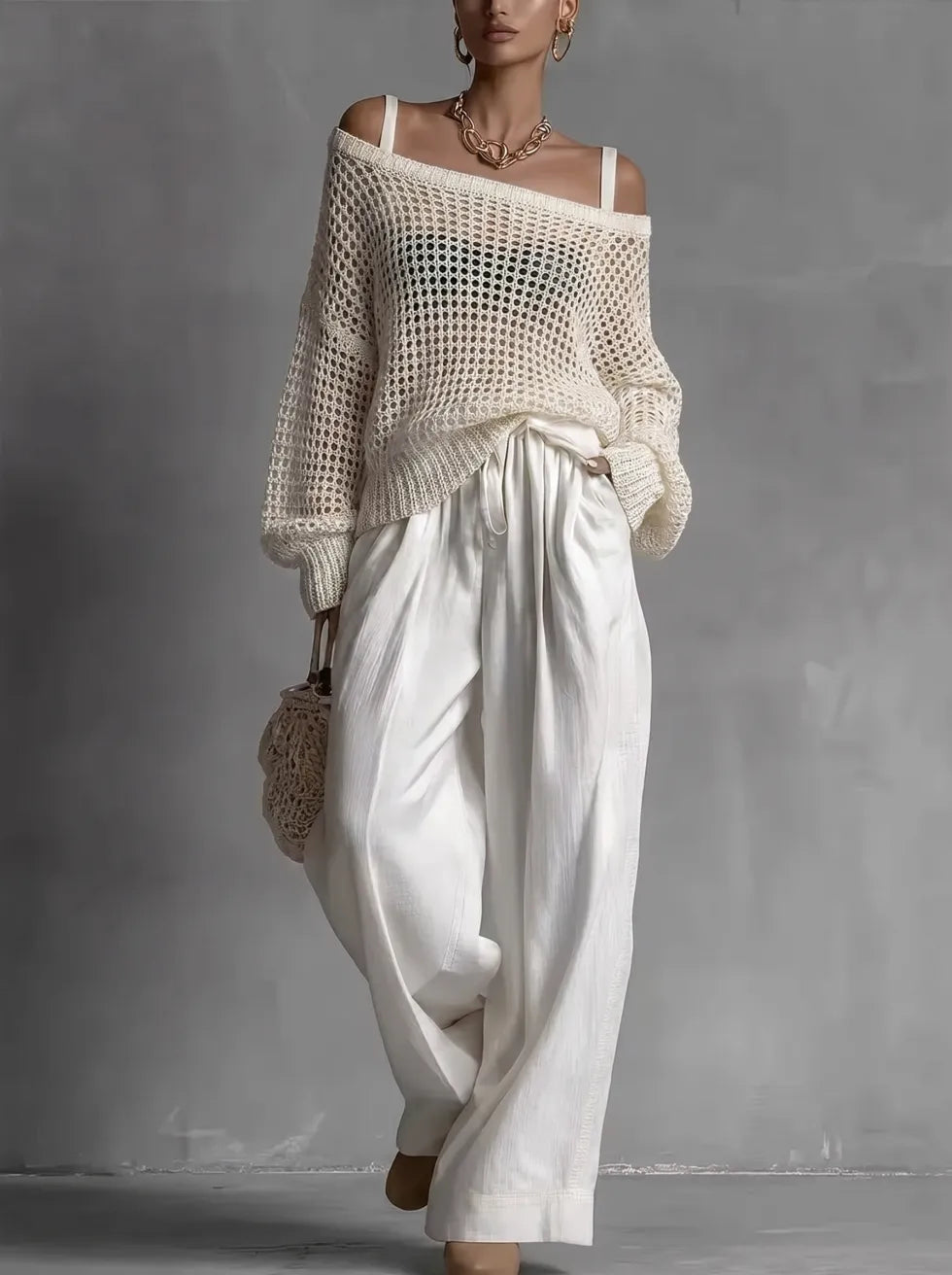 Bianca | Fluid Set with Exposed Shoulders