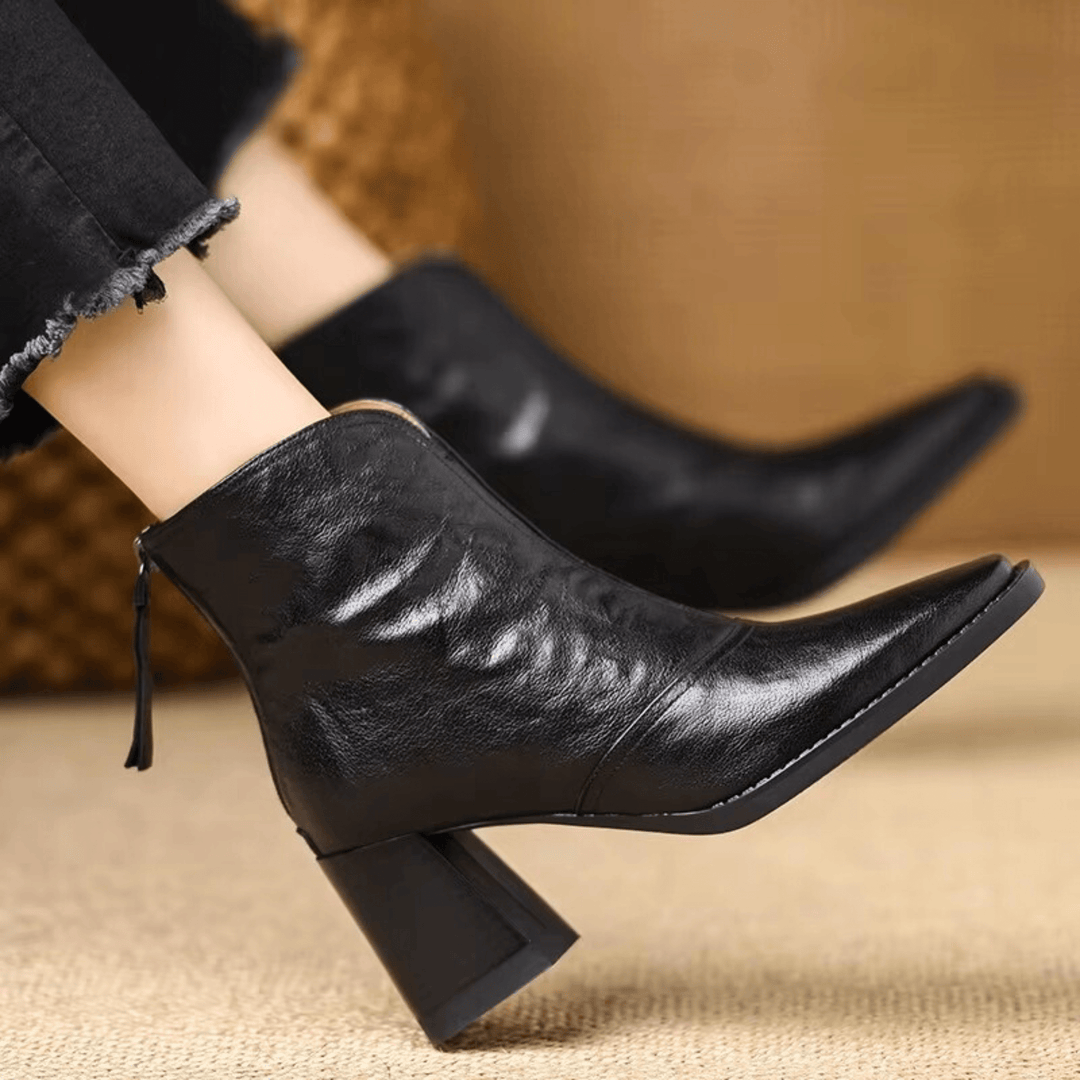 Kassandra™| Luxury Mid Heel Boots