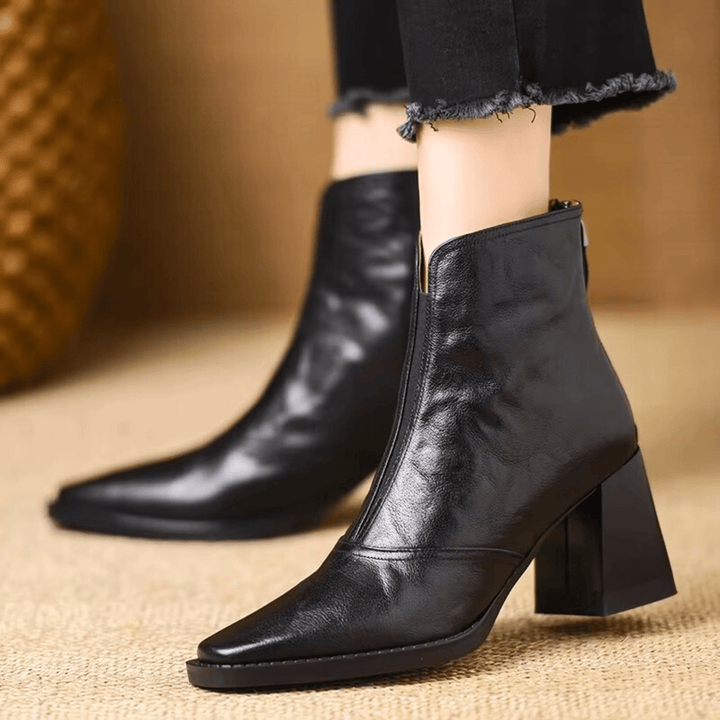 Kassandra™| Luxury Mid Heel Boots