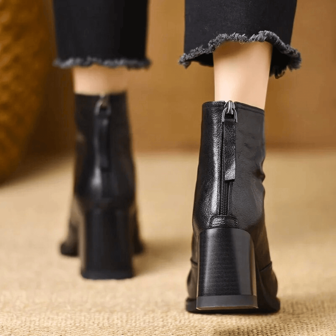 Kassandra™| Luxury Mid Heel Boots