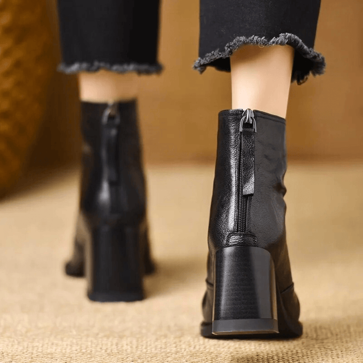 Kassandra™| Luxury Mid Heel Boots