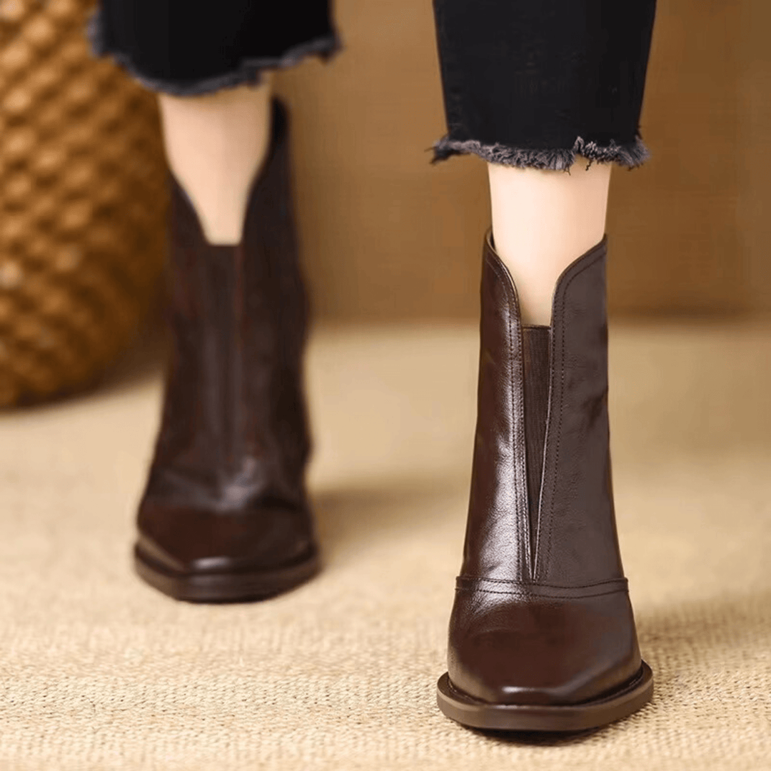 Kassandra™| Luxury Mid Heel Boots