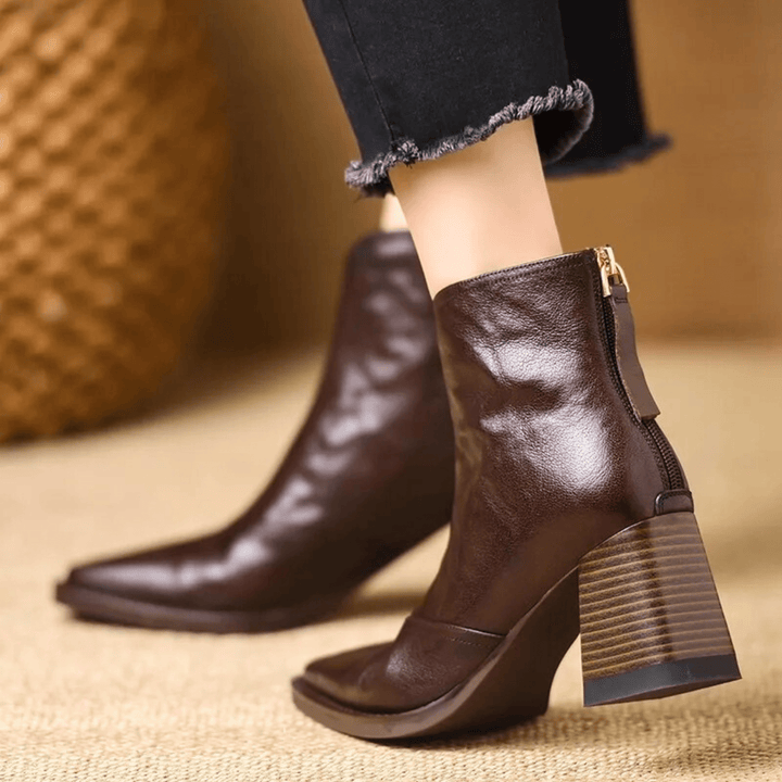 Kassandra™| Luxury Mid Heel Boots