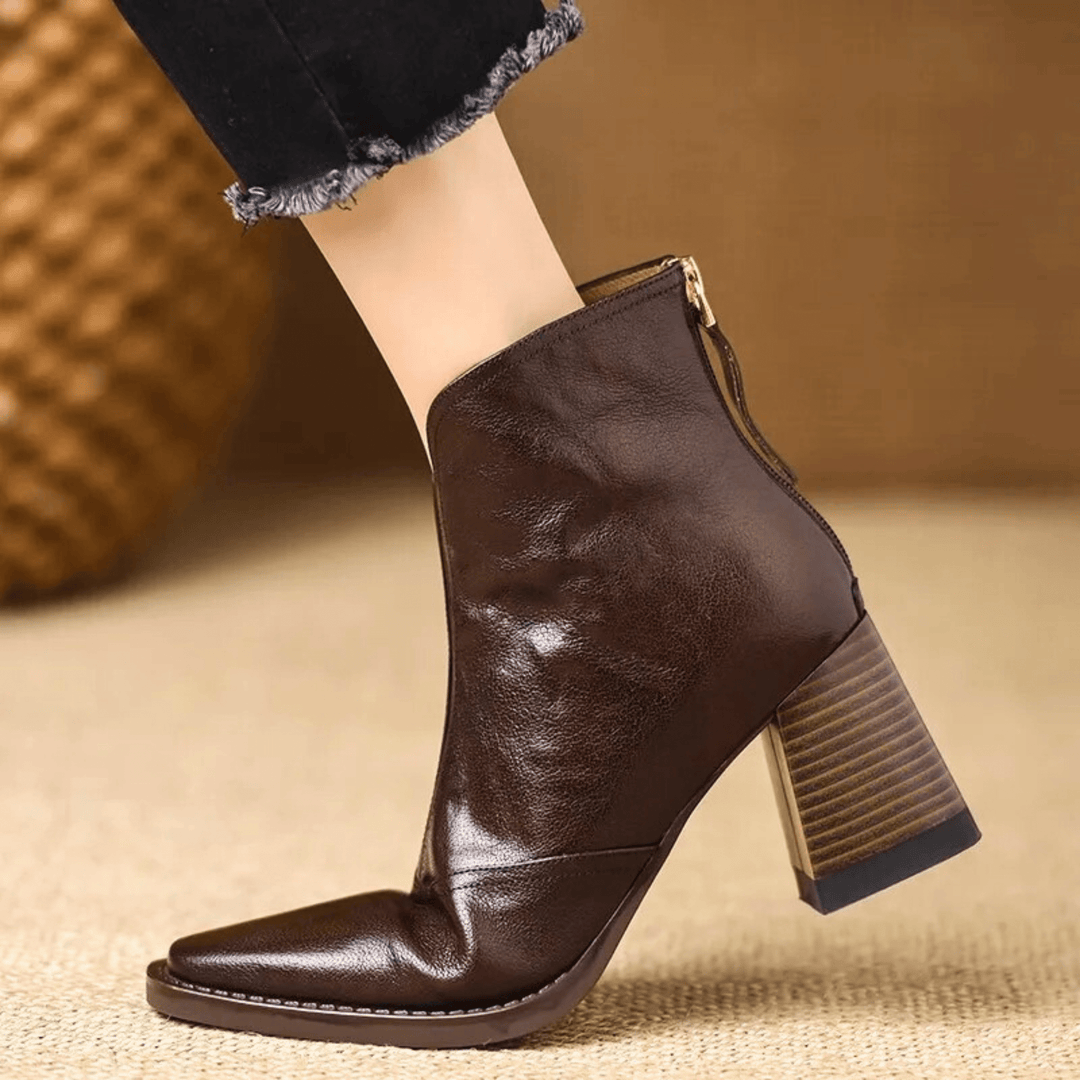 Kassandra™| Luxury Mid Heel Boots
