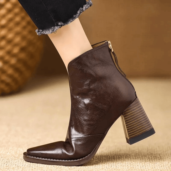 Kassandra™| Luxury Mid Heel Boots